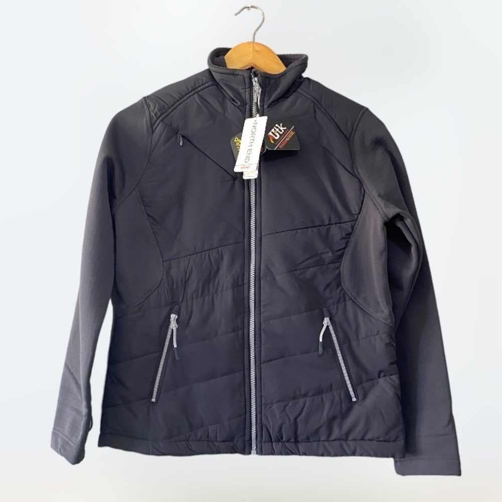 North End size S Blue Zip Front Water Resistant Insulated Outdoor Jacket